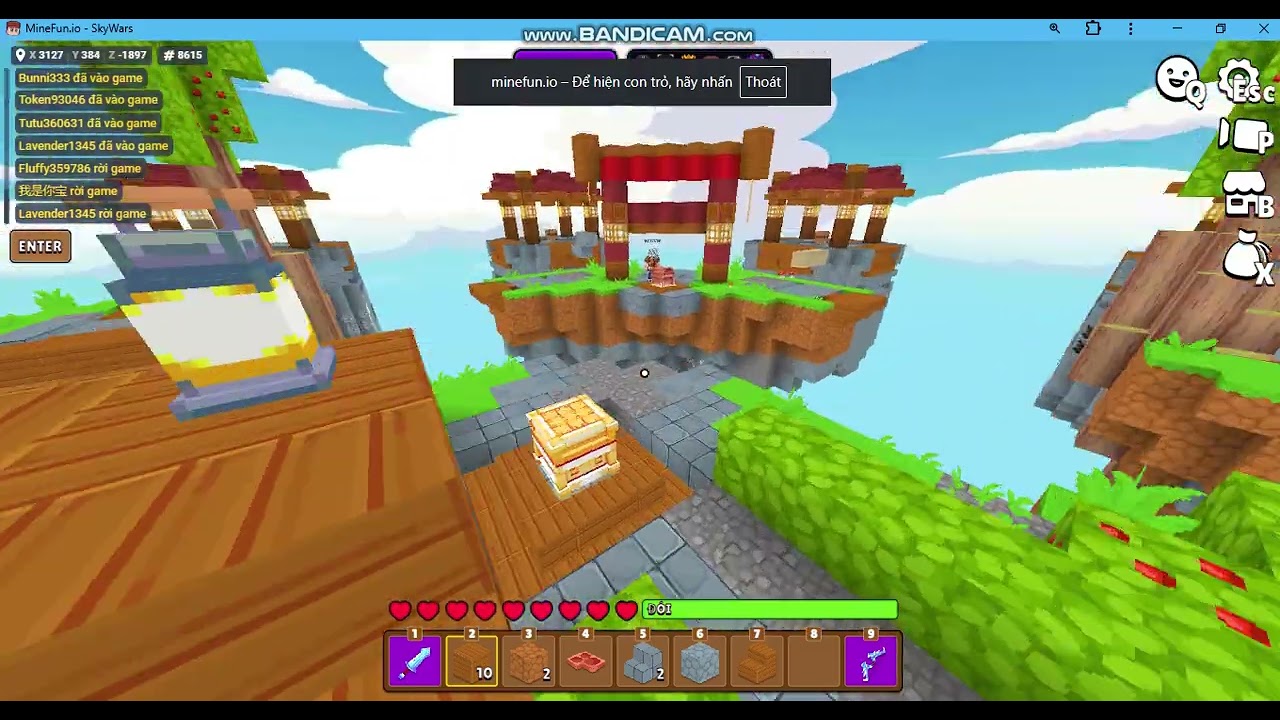 Minefun.io Sky wars :))