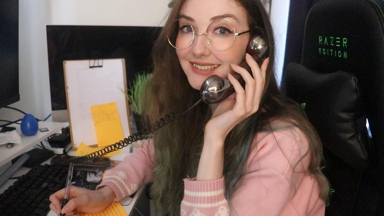ASMR Librarian (Whispering, Typing, Phone Calls)