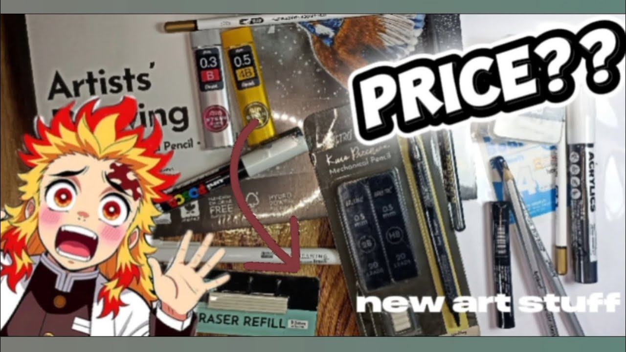 New art materials unboxing & reviewprice? ye kuch art suppliesbahot crazy hai#drawingmaterials#art