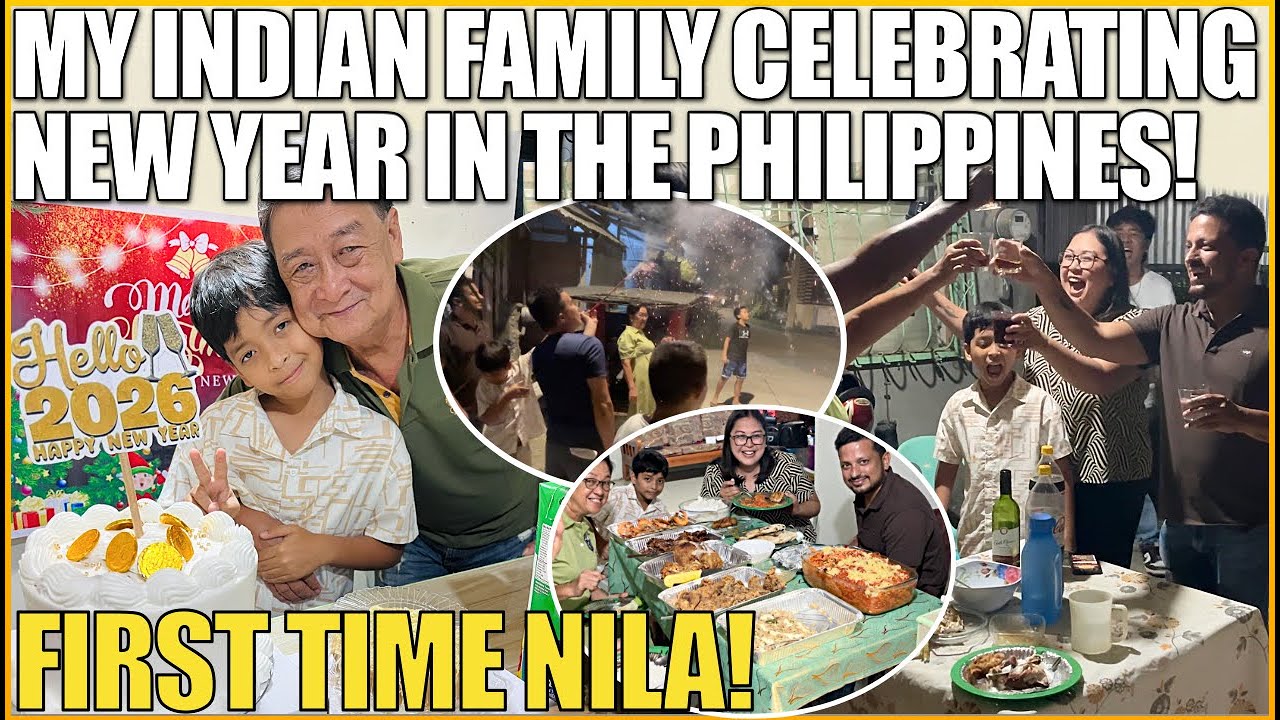 MY INDIAN FAMILY CELEBRATING NEW YEAR IN THE PHILIPPINES! FIRST TIME NILA!