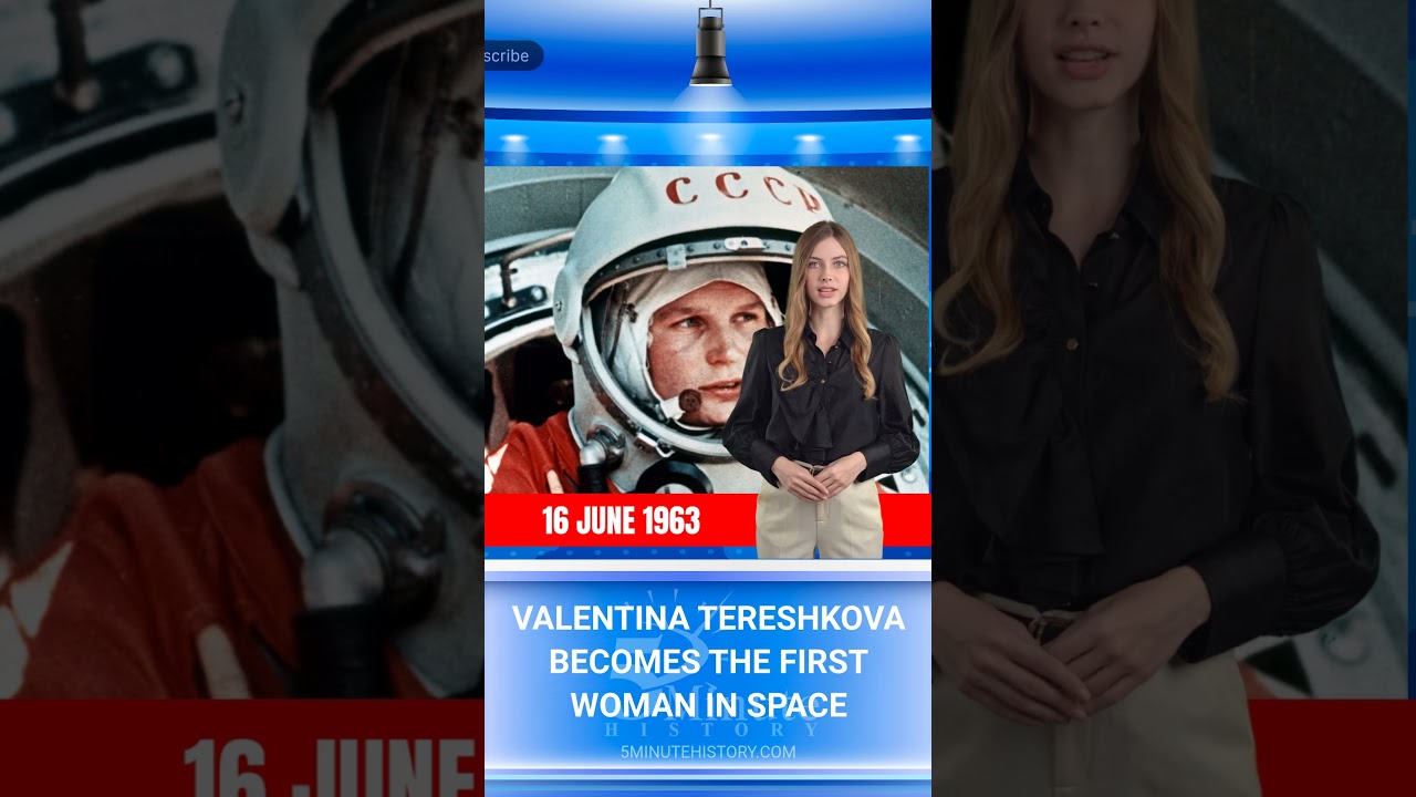 Events from History - June 16 1963 - First Woman in Space #shorts