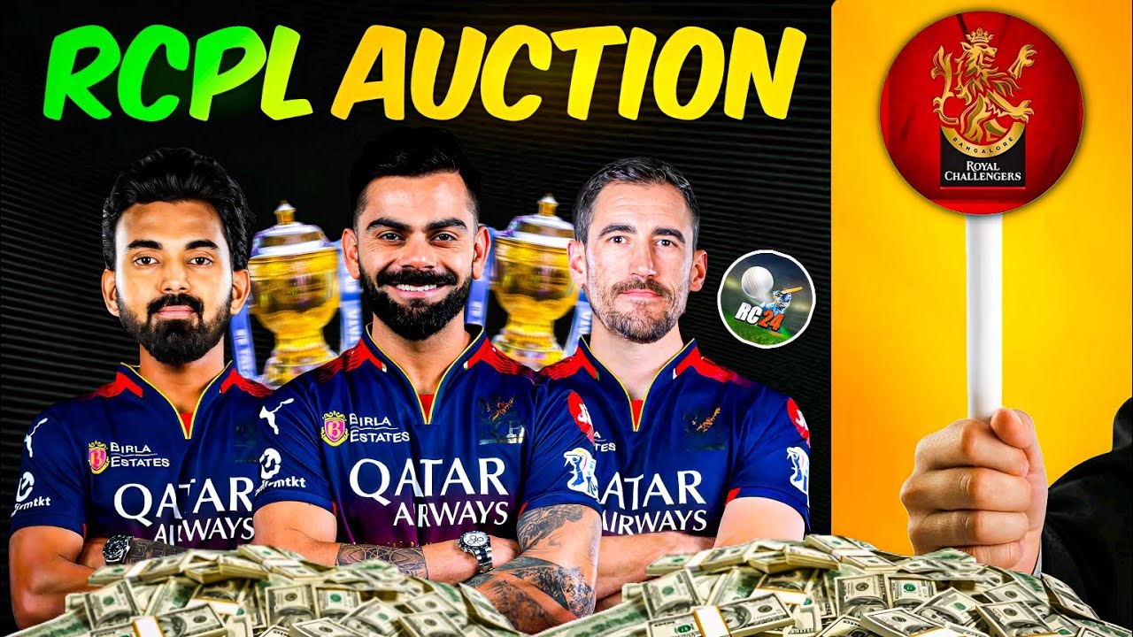 Buying *KL RAHUL* In 21Cr For RCB In RCPL Auction 2025 (RC 24) 🔥