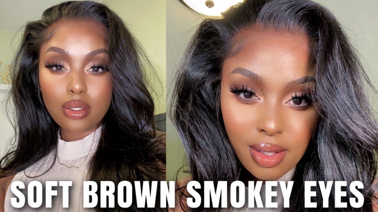 How to: Soft Brown Smokey Eye Tutorial + Perfect Nude Lip For Beginners | KKW Classic II Palette
