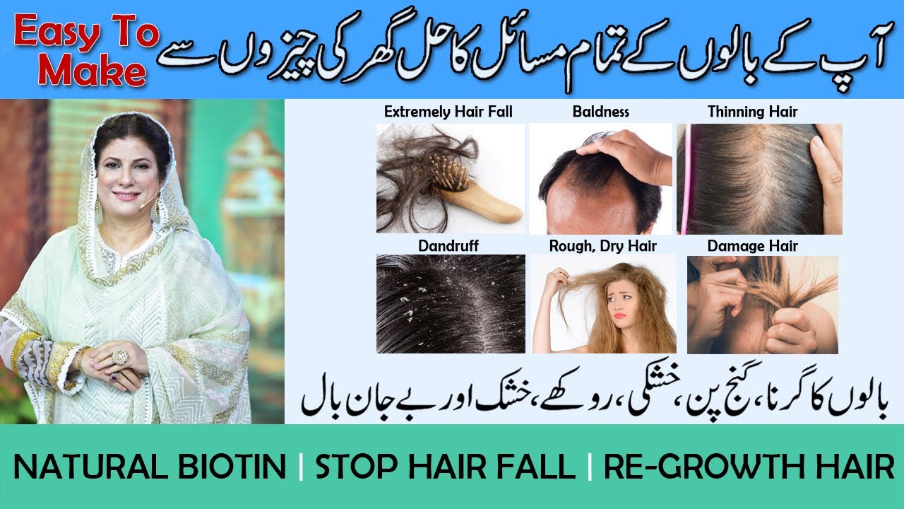 PREVENT HAIR LOSS | DIY AT HOME | ANTI DANDRUFF | BALDNESS | ROUGH & DAMAGE HAIR | BY DR. BILQUIS