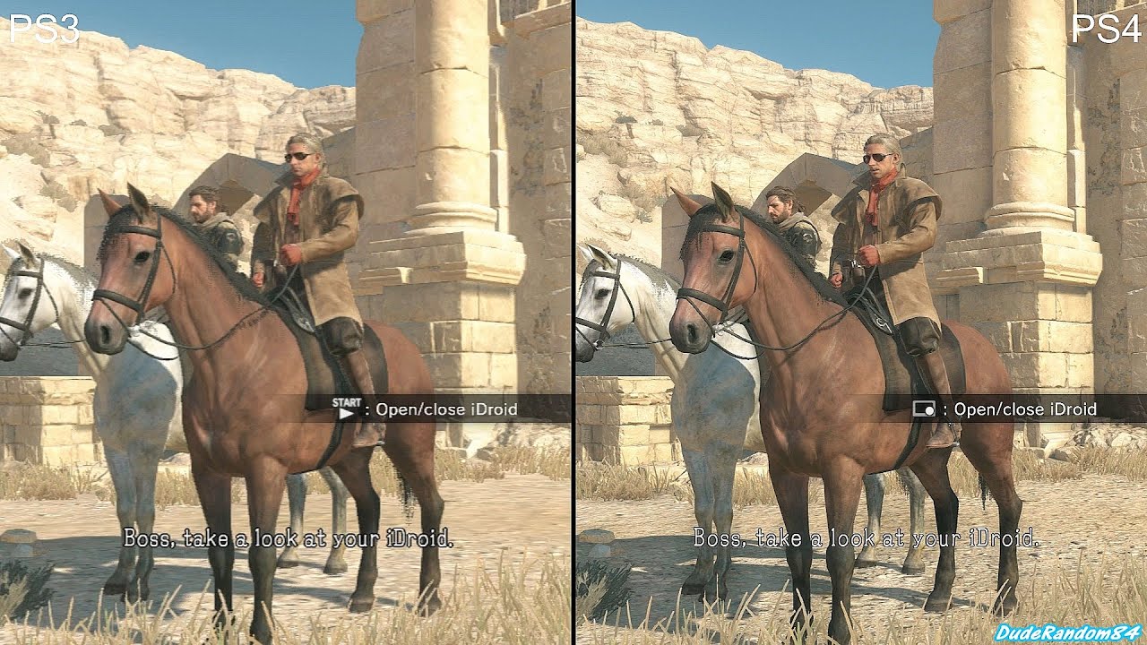 Metal Gear Solid 5 The Phantom Pain PS4 Vs PS3 Graphics Comparison