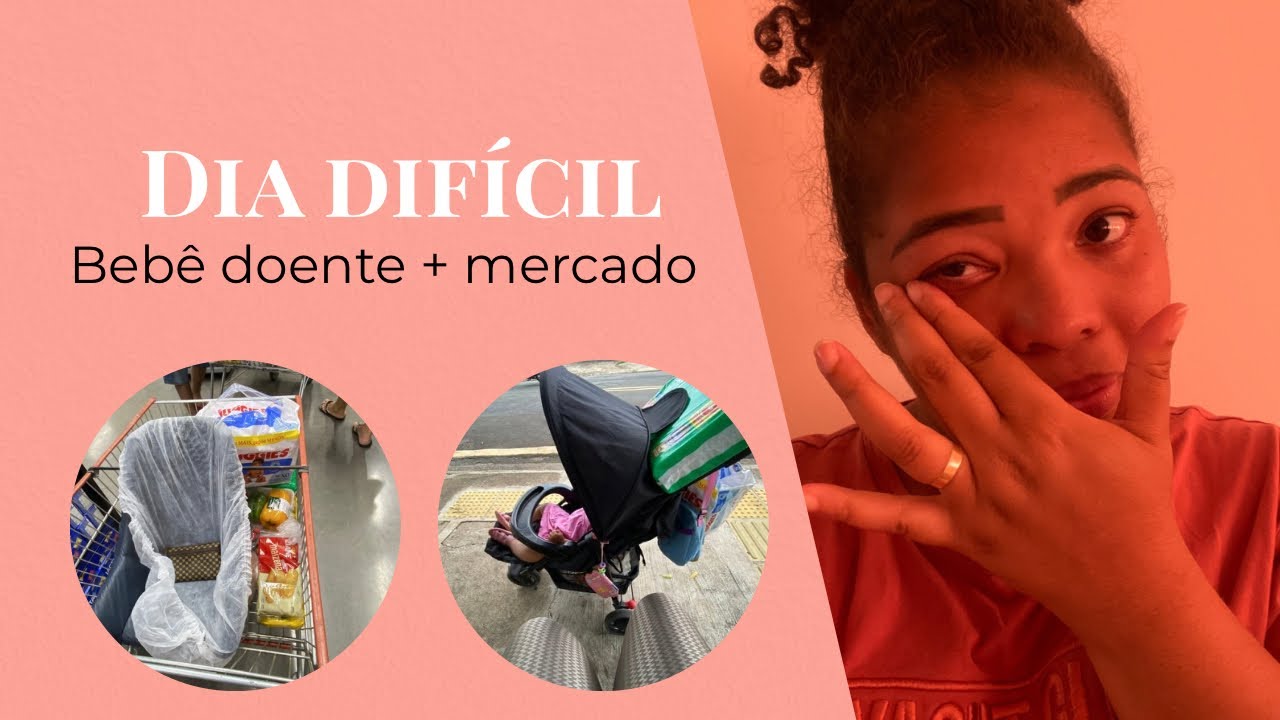 Mercado , bebê doente e receita de molho que ajuda na imunidade.