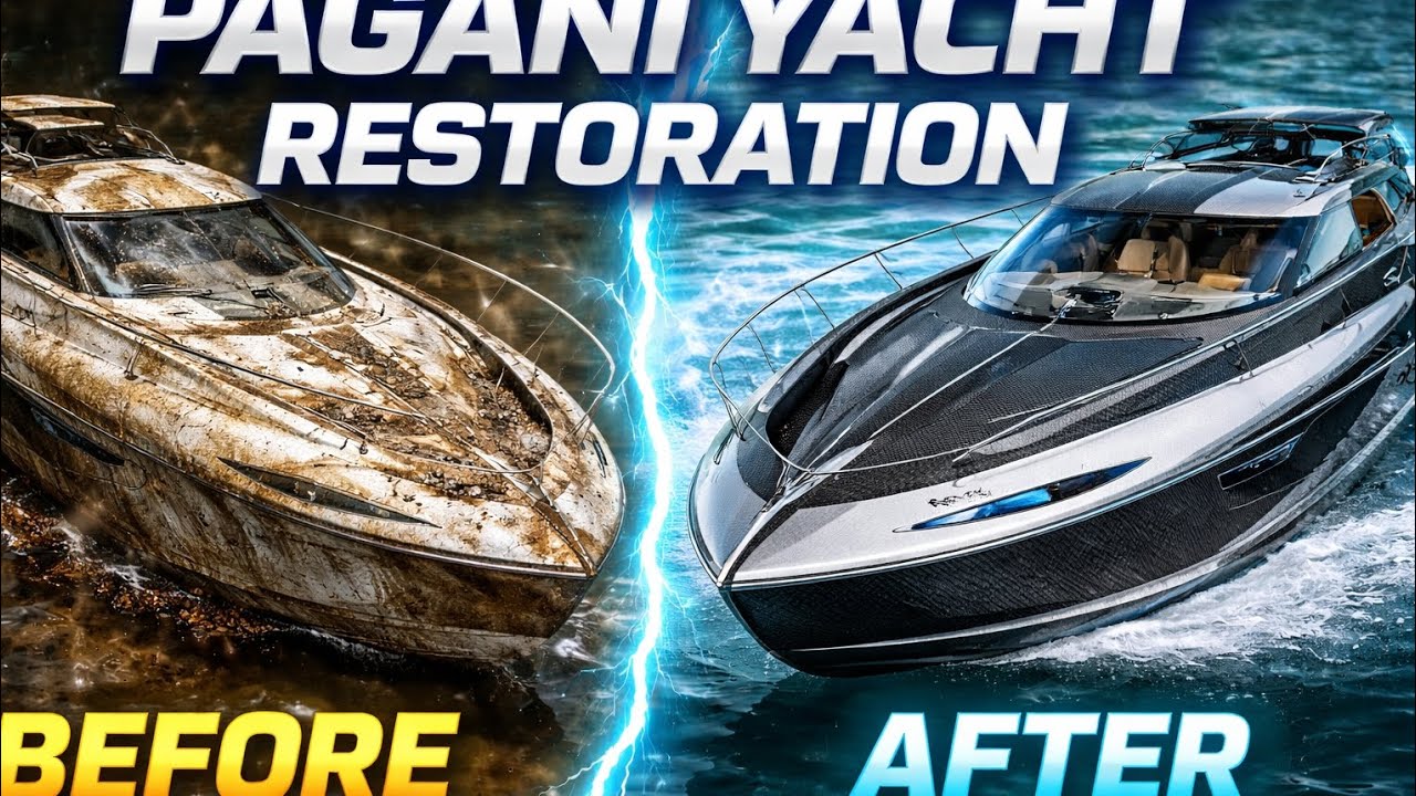 Pagani Yacht Restoration#restoration#yachtlife#usaviralvideo#trendingnow#australia#uk#france#canada 
