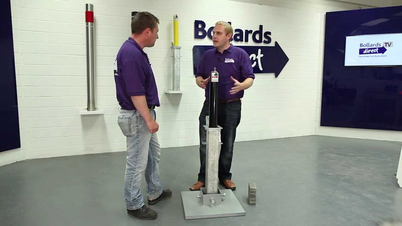 Rhino RTRD4 Powder Coated Telescopic Bollard