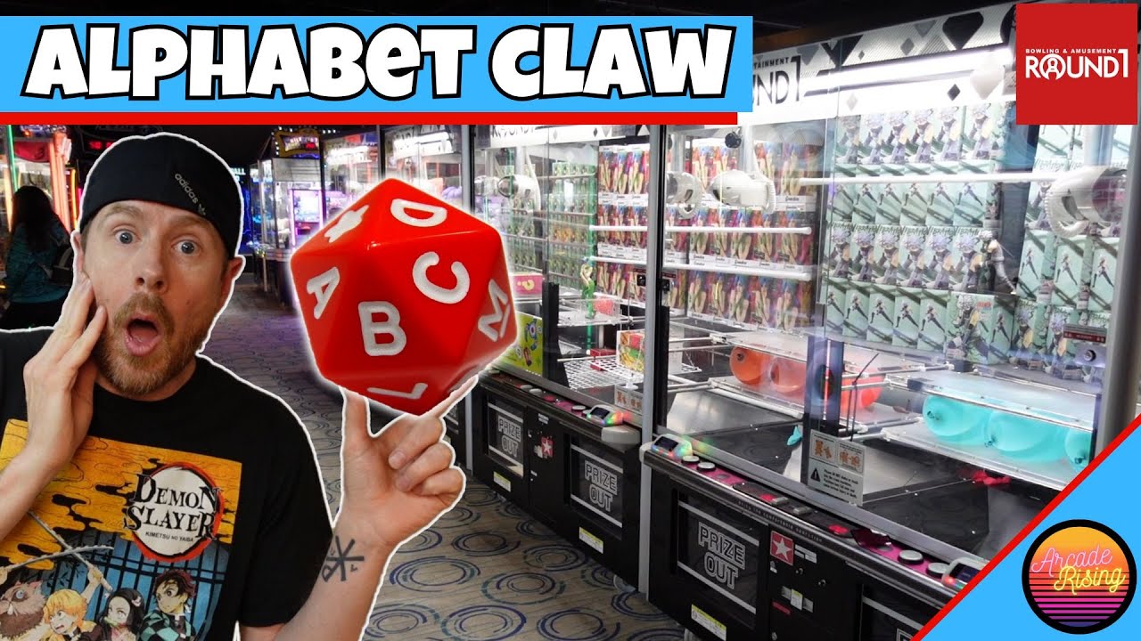 Alphabet Claw Machine Challenge! Prize Wins at Round 1