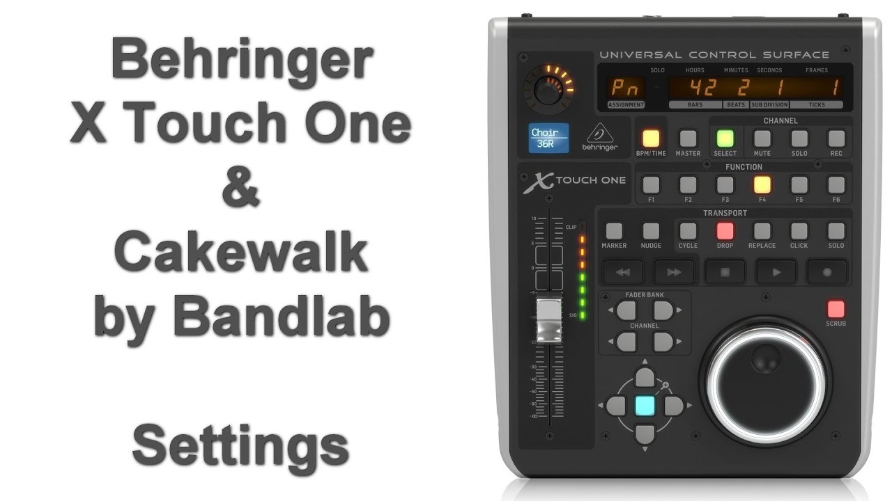 Behringer X Touch One Cakewalk Settings
