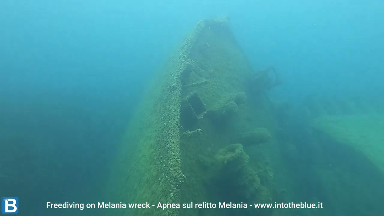 Freediving on Melania wreck Apnea sul relitto Melania intotheblue.it