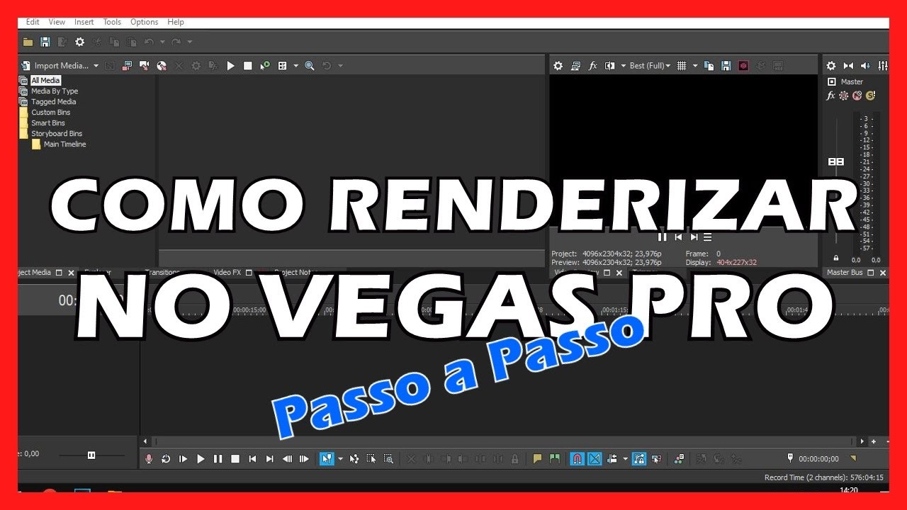 COMO RENDERIZAR NO VEGAS PRO - PASSO A PASSO | FLY DRONES