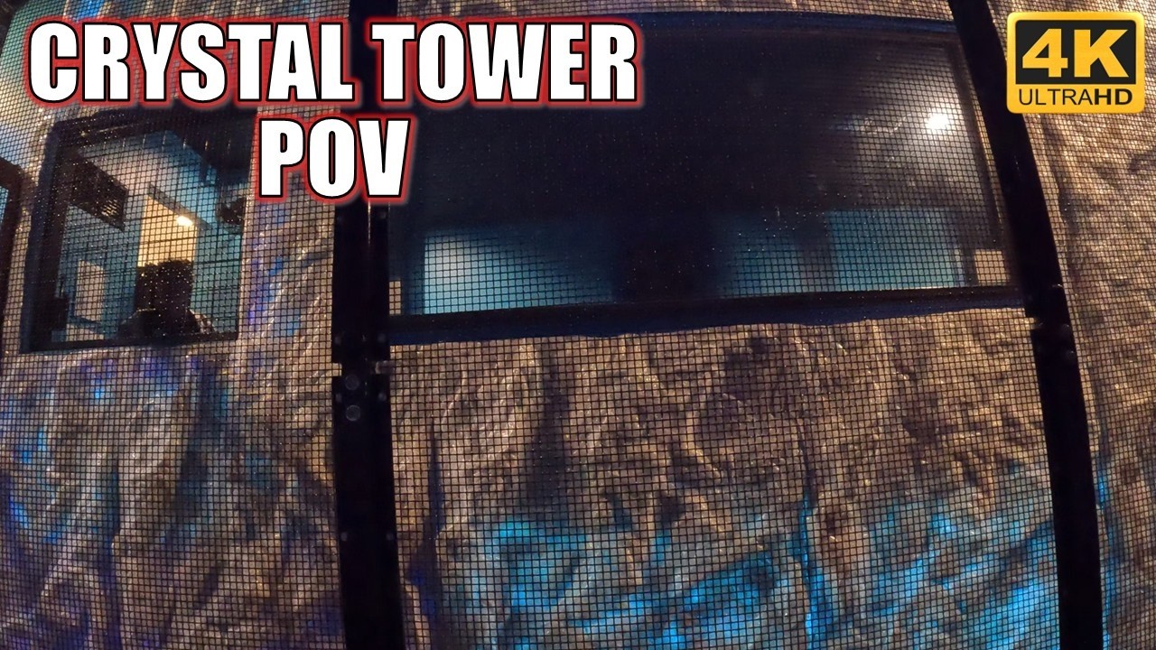 Crystal Tower POV (4K 60FPS), Glenwood Caverns Underground Drop Tower | Non-Copyright