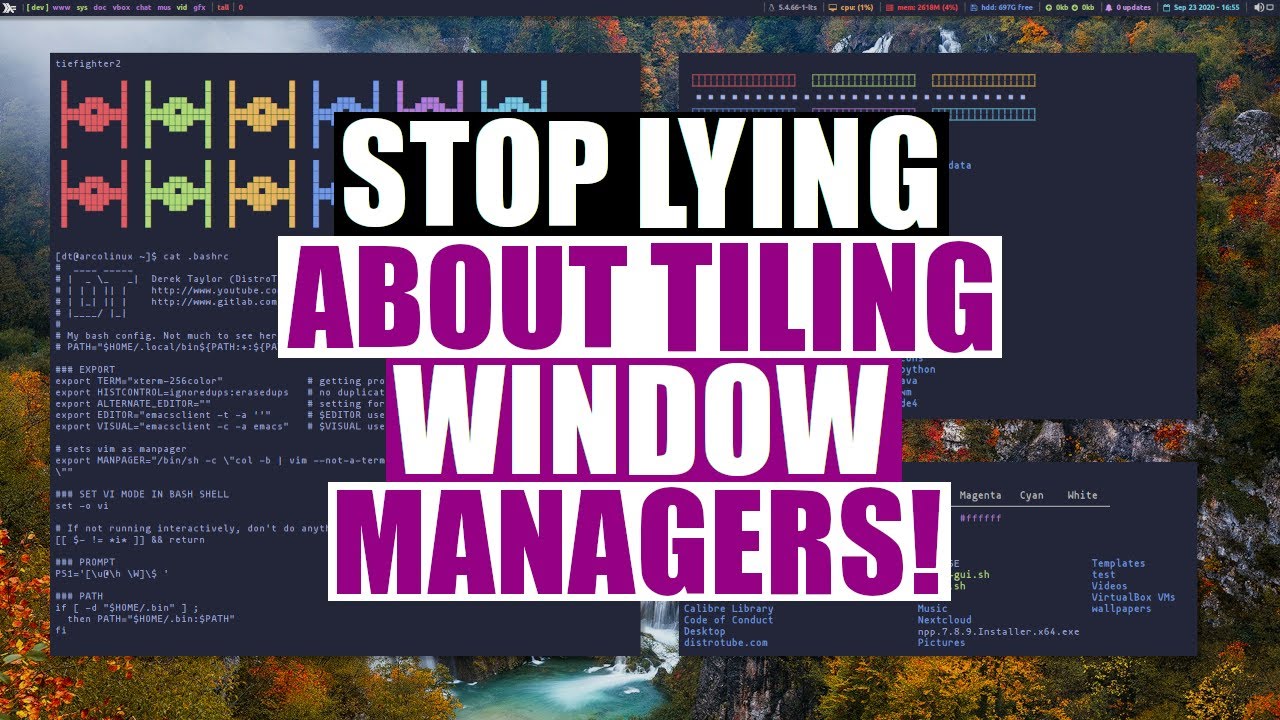 The Dishonest Criticisms Against Tiling Window Managers