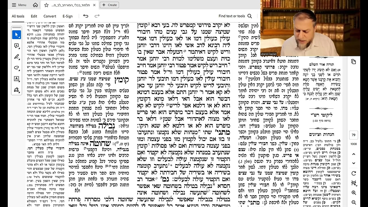 הדף היומי מסכת מנחות דף כג הרב אהרן קפלן