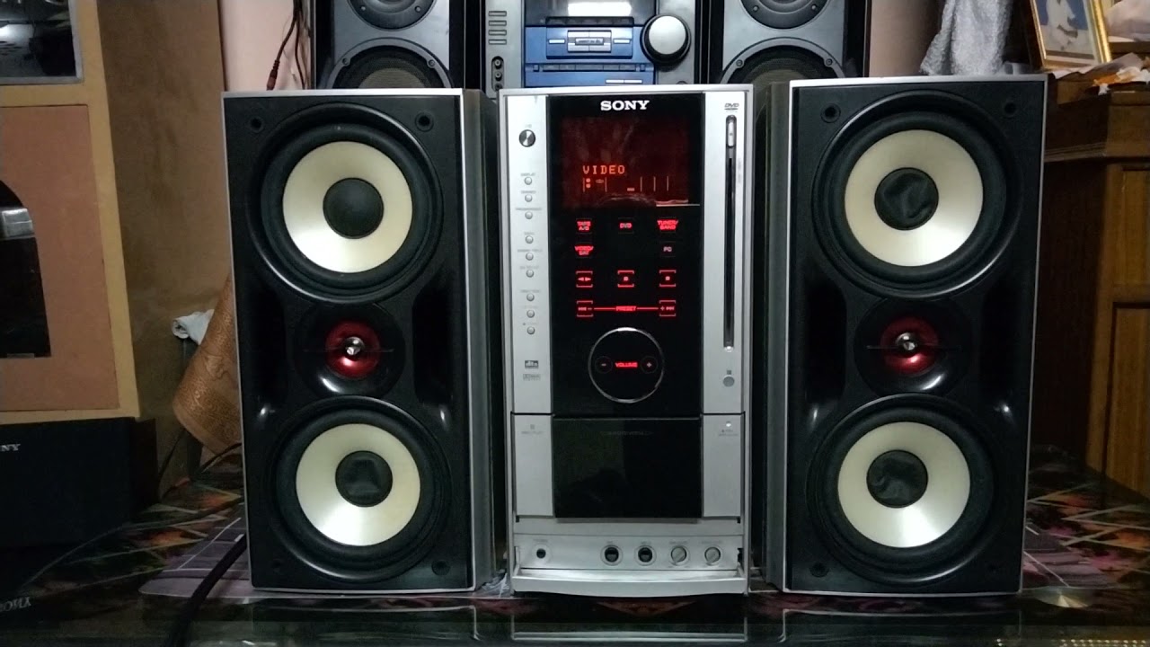 Sony AZ series hi fi music system . Model : hcd-AZ2d touch music system sound test .