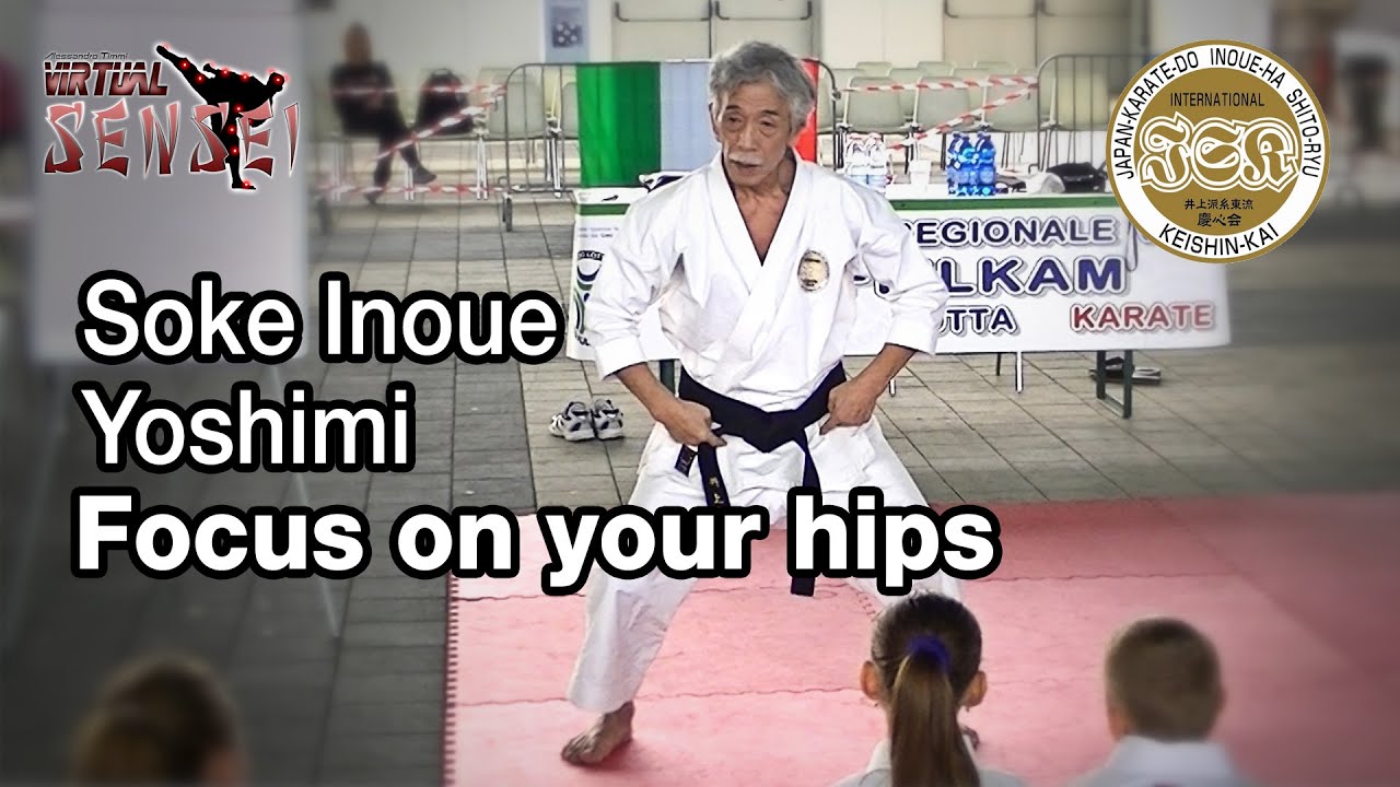 Soke Inoue Yoshimi - Focus on your hips rather than knees - Seminar Italy 2013