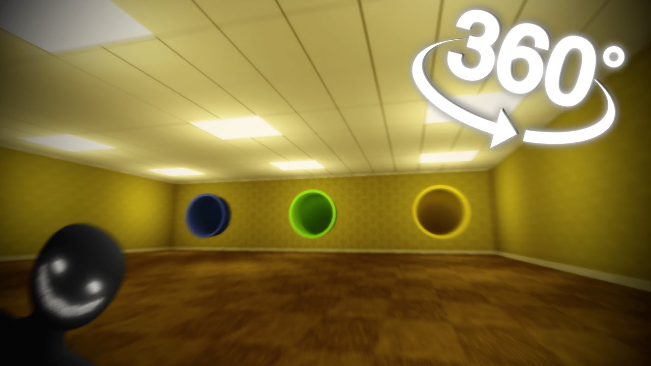360º VR | THE BACKROOMS WATER SLIDES | Found Footage
