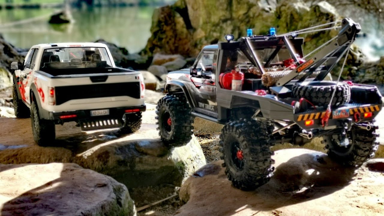 CROSS RC EMO X3 TOW TRUCK & TRACTION HOBBY F150