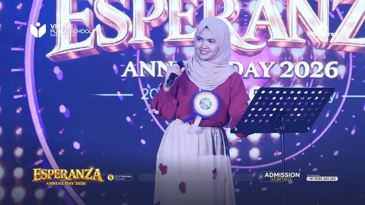 Chief guest Meharin | SONG 8 | Esperanza  | Annual Day | virtue Public School | Naduvannur