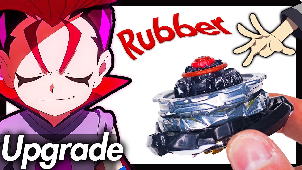 RUBBER MOD: Upgrade Dynamite Belial?!? (Beyblade Mini Mod)