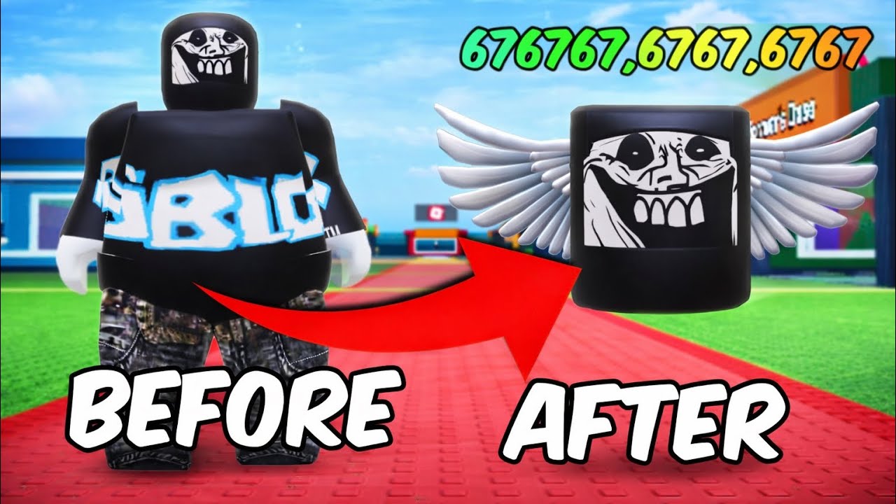 Turning into a Lucky Block On Roblox....