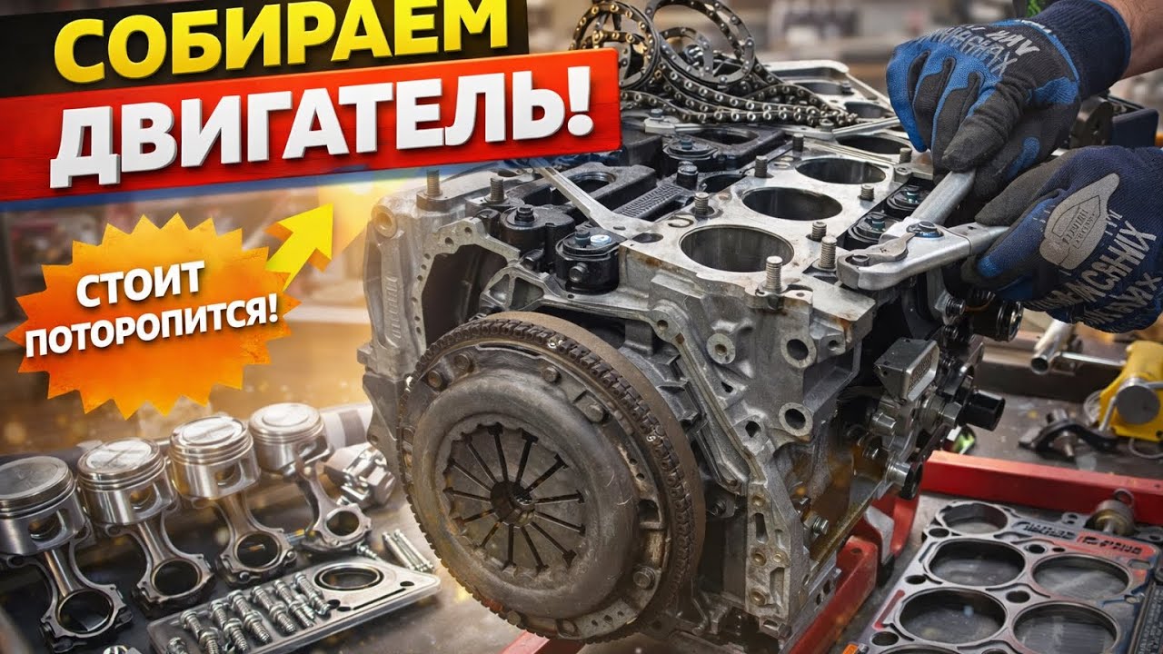 Собираем двигатель | Интересно запустится?