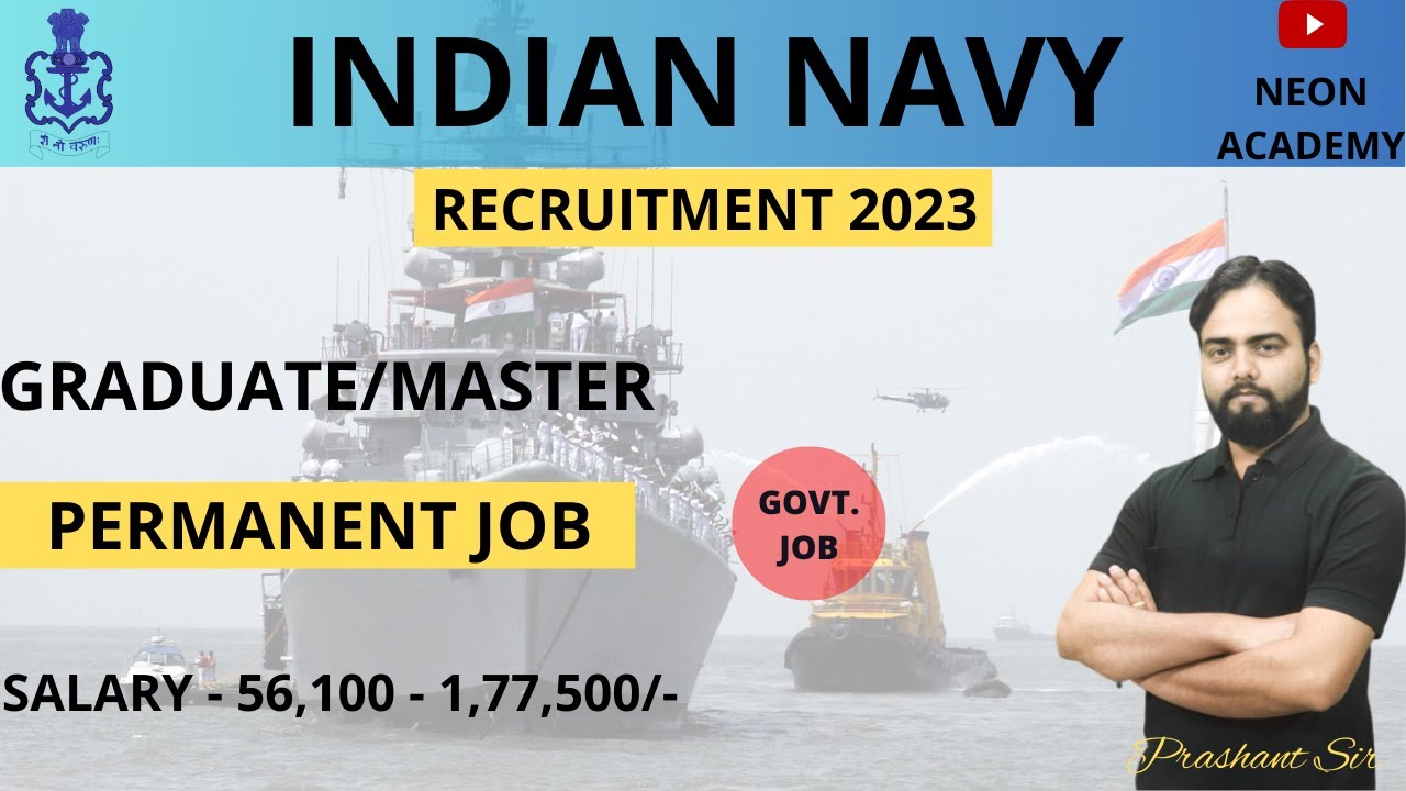 Indian Navy SSC Officers Recruitment 2023 Notification | Permanent | Freshers | Navy SSC Vacancy