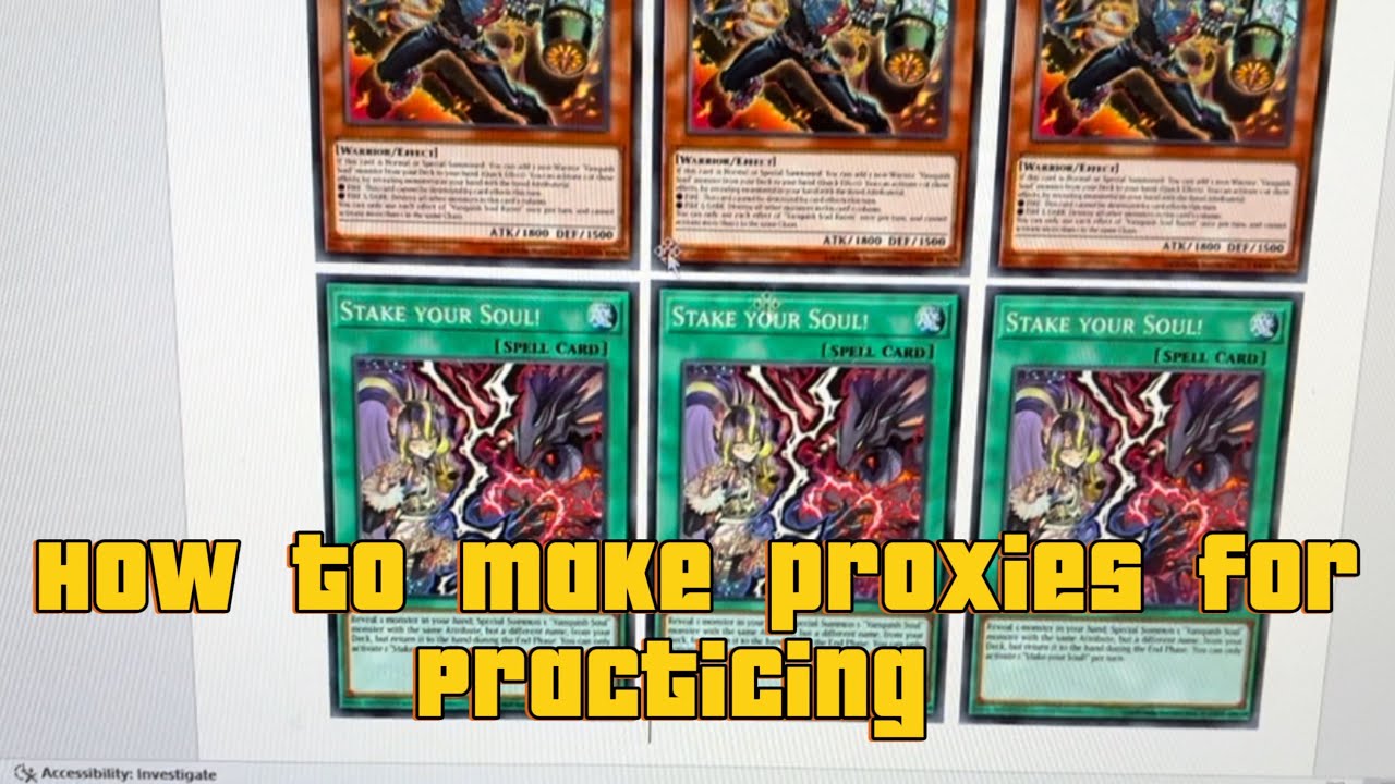 HOW TO PROXY CARDS FOR YUGIOH AND OTHER CARD GAMES