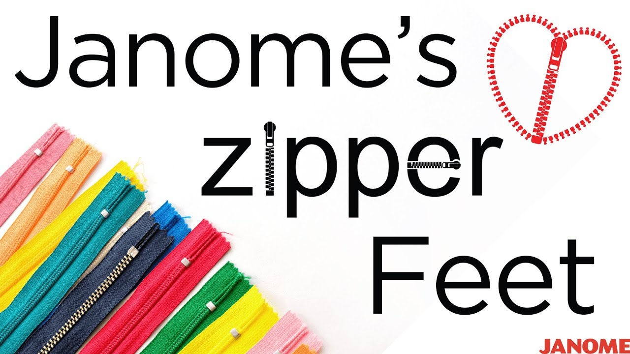Janome's Zipper Feet