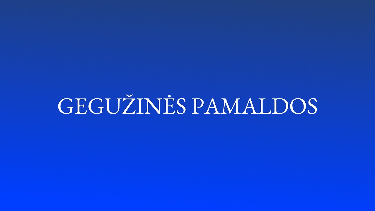 Gegužinės pamaldos 2021