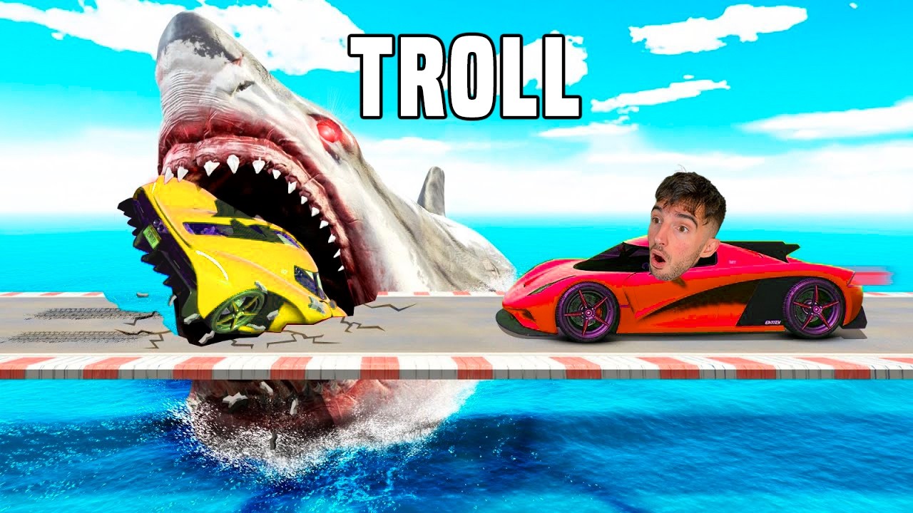 MEGA RAMPA DE COCHES ALEATORIOS Y TROLL!! GTA 5 ONLINE