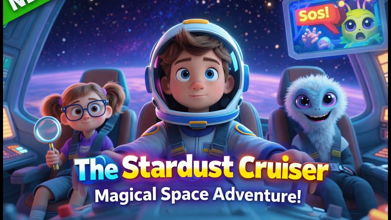 The Stardust Cruiser 🚀 | Magical Space Adventure for Kids | Teamwork & Science Story