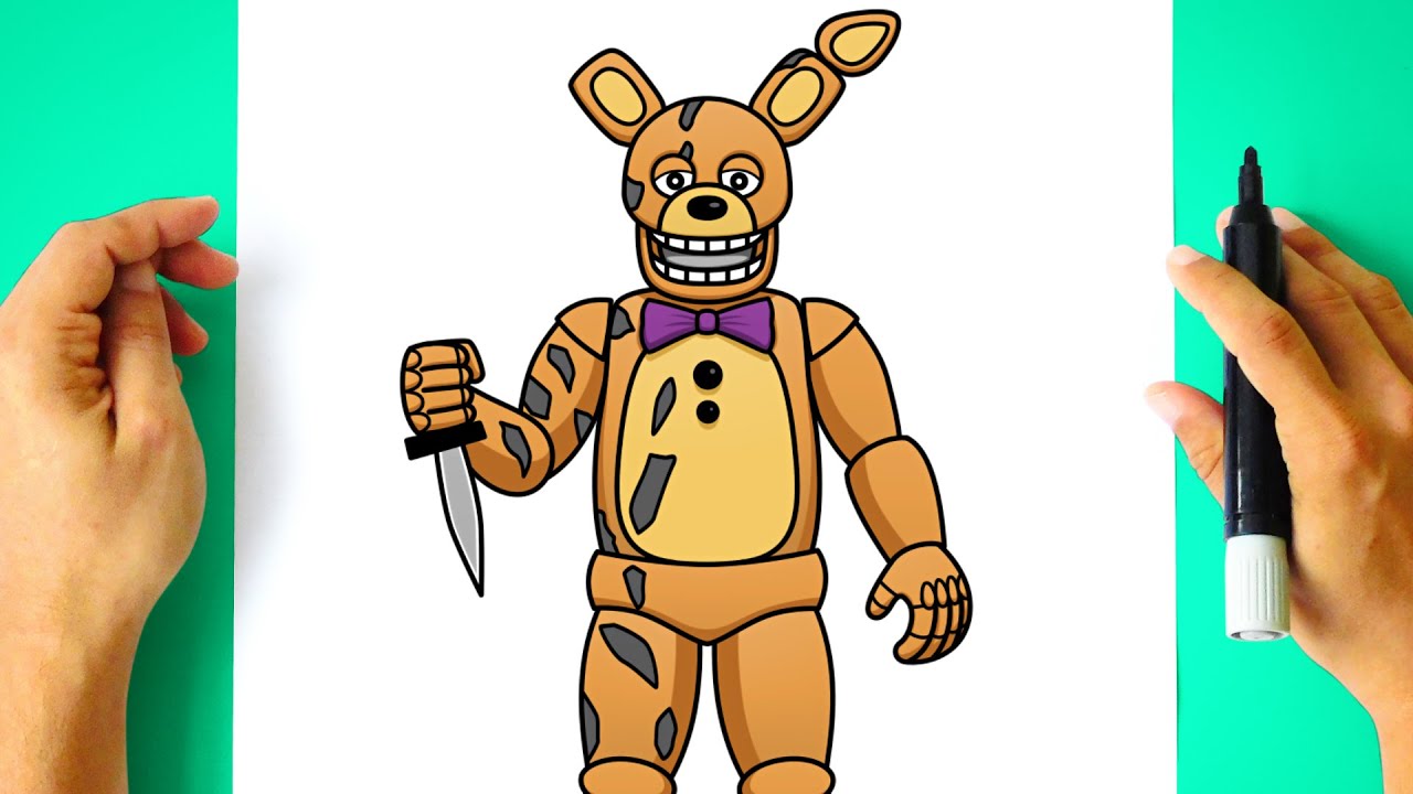 Как нарисовать Спринг Бонни - Как нарисовать Спринг Бонни - Five Nights at Freddy's - FNAF