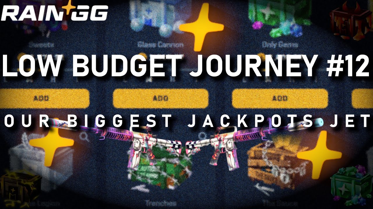 CRAZY JACKPOT ARE INSANE! LOW BUDGET JOURNEY #12 (RAIN.GG)