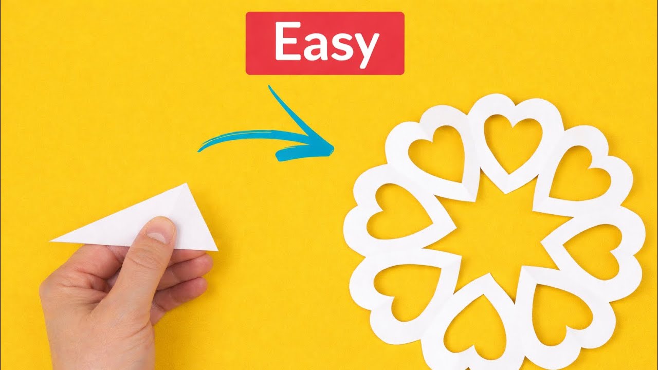 How to Make an Easy Origami Paper Snowflake in 2 Minutes