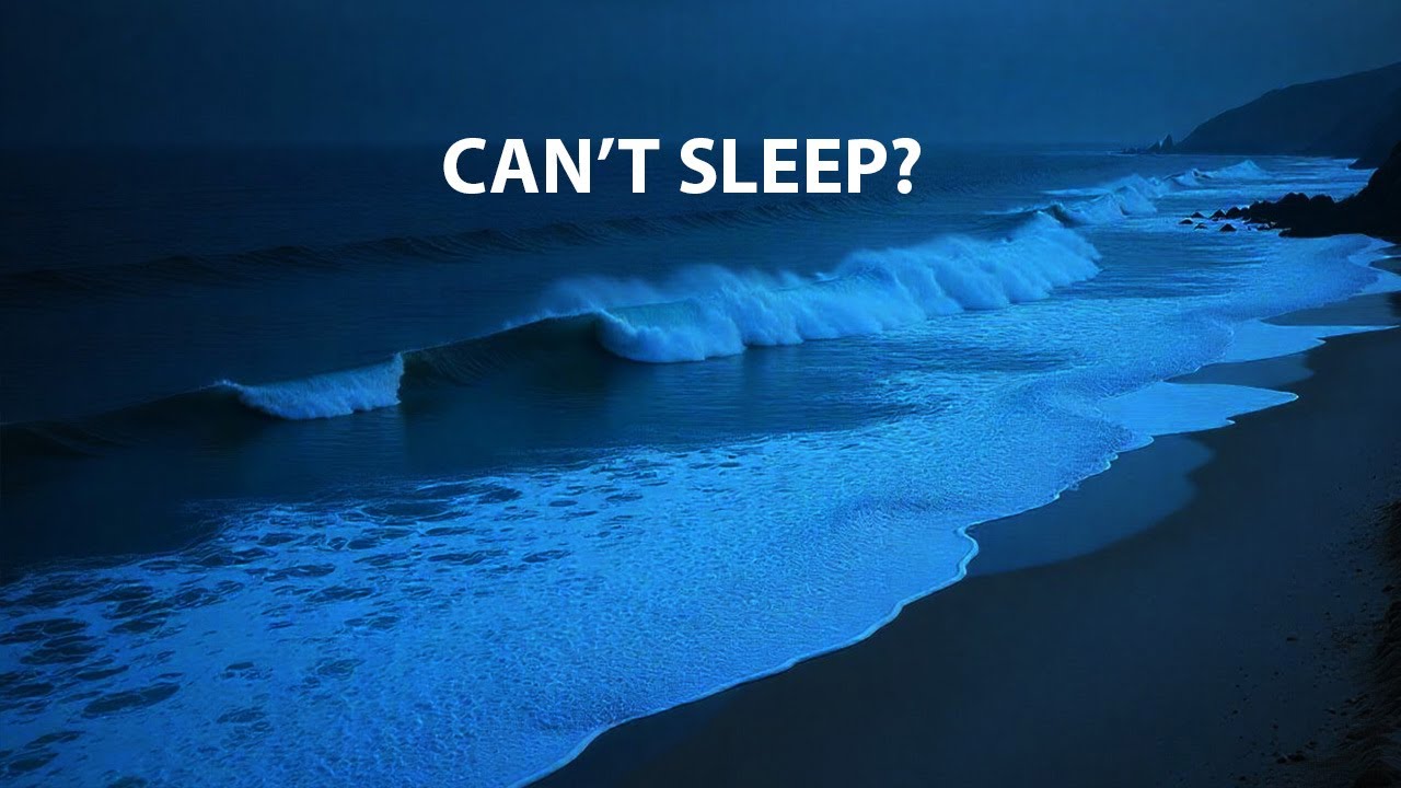Fall Asleep Fast with Calming Ocean Waves | Relax, Focus, StudyRelaxing Ocean Sound At Night