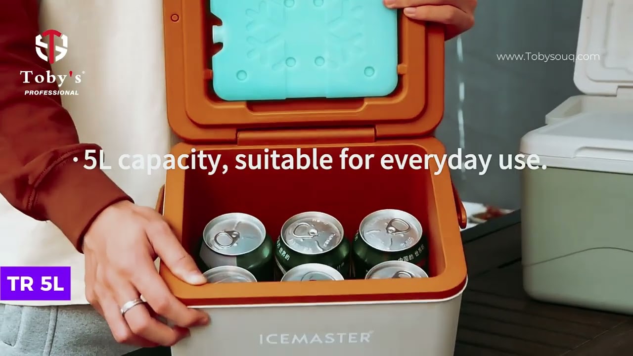 Toby' s Ice master Keep Cold Plastic Picnic Cooler 5L Waterproof Icebox Lunchbox | Tobysouq
