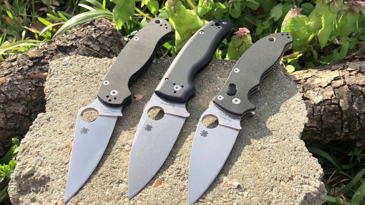 Spyderco Comparison.. Paramilitary 2 vs Shaman vs Manix 2