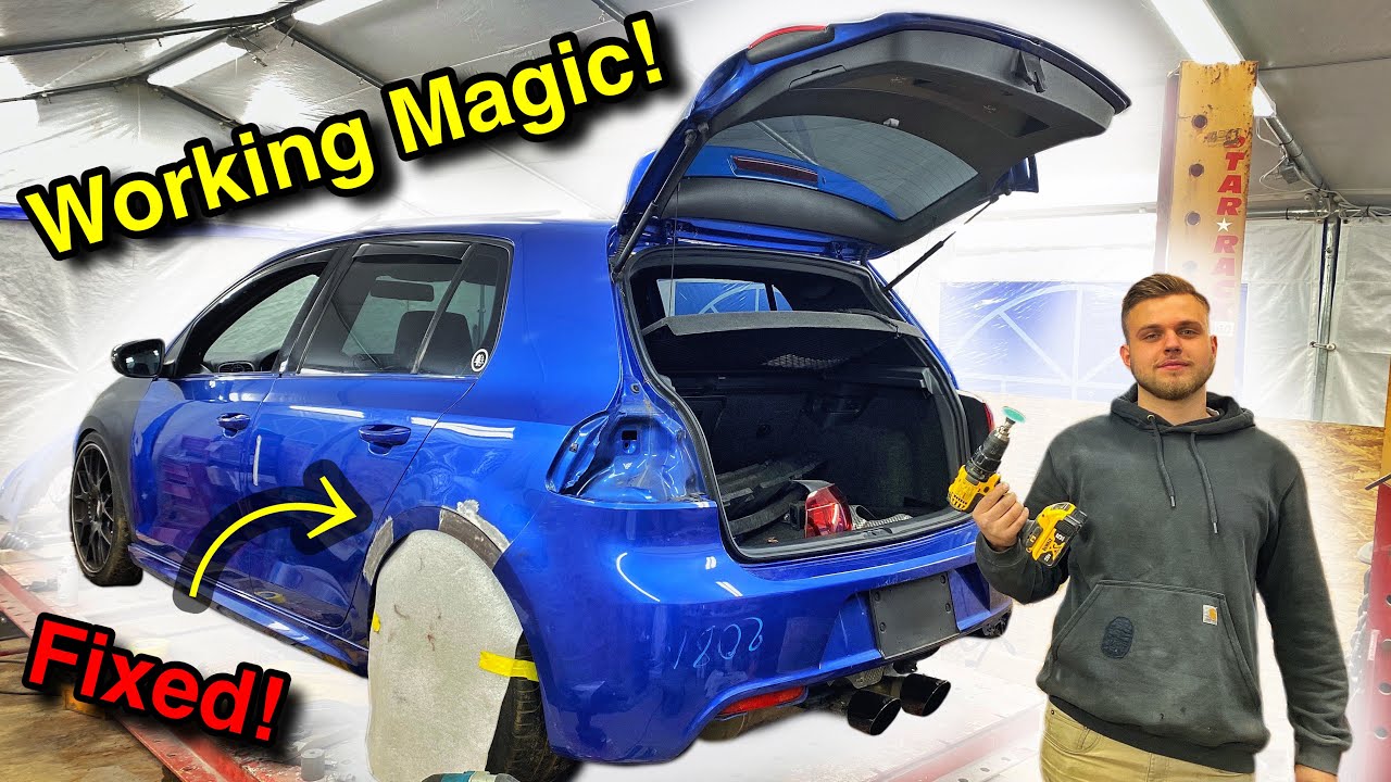Восстановление разбитого и модернизированного Volkswagen Golf R MK6 2012 года от COPART. Часть 5!...