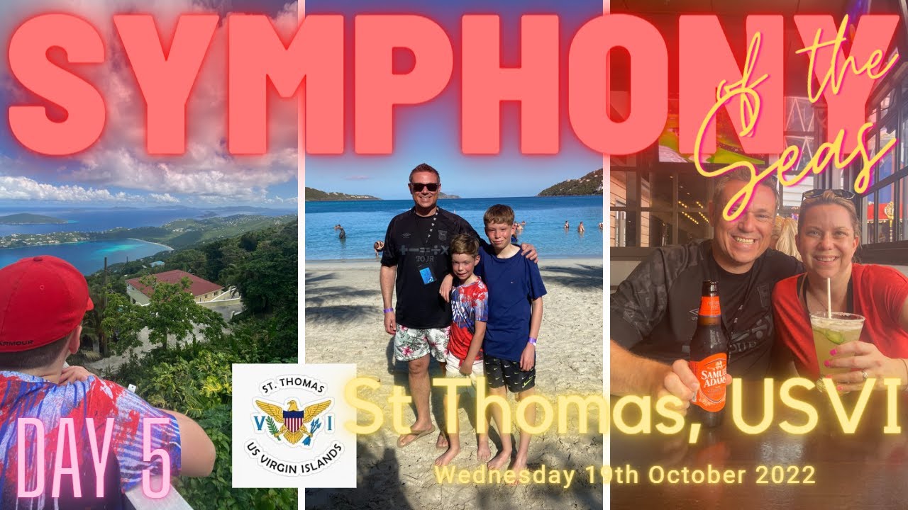Symphony of the Seas 🚢 | Day 5 | St Thomas | Magens Bay | Mountain Top | Playmakers | Chops Grille
