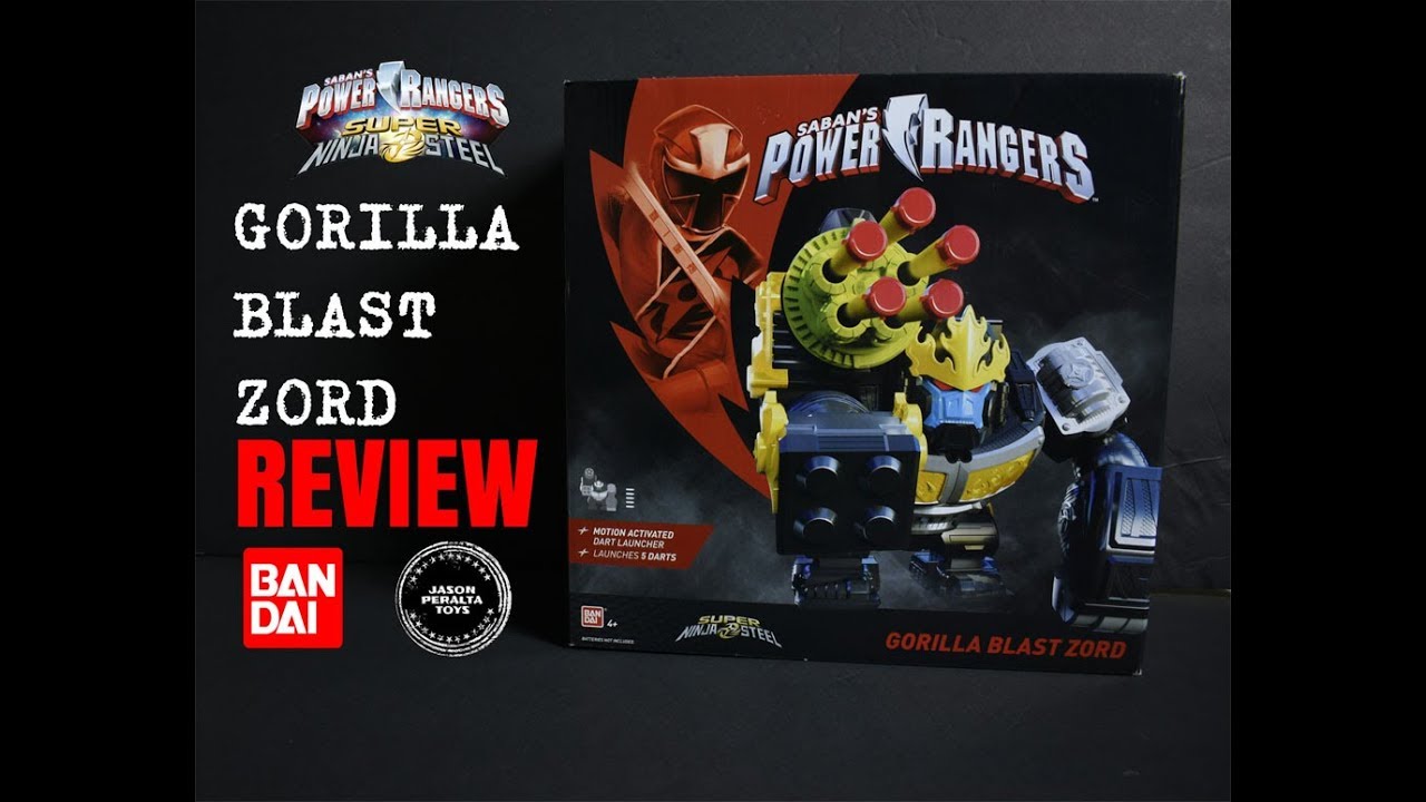 JPT TOY REVIEW 38: BANDAI POWER RANGERS SUPER NINJA STEEL GORILLA BLAST ZORD