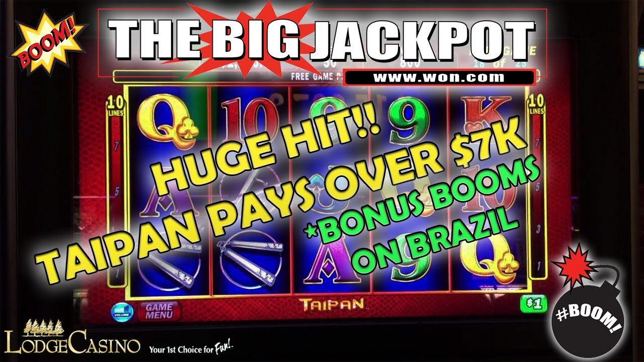🐍 HUGE HIT ON TAIPAN 🐍 with BONUS BOOMS ON BRAZIL 💣 | The Big Jackpot