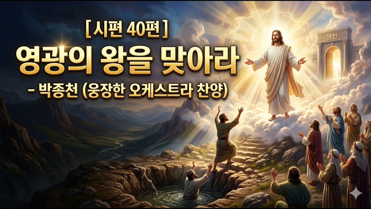 [시편 40편] 영광의 왕을 맞아라 - 박종천 (웅장한 오케스트라 찬양)