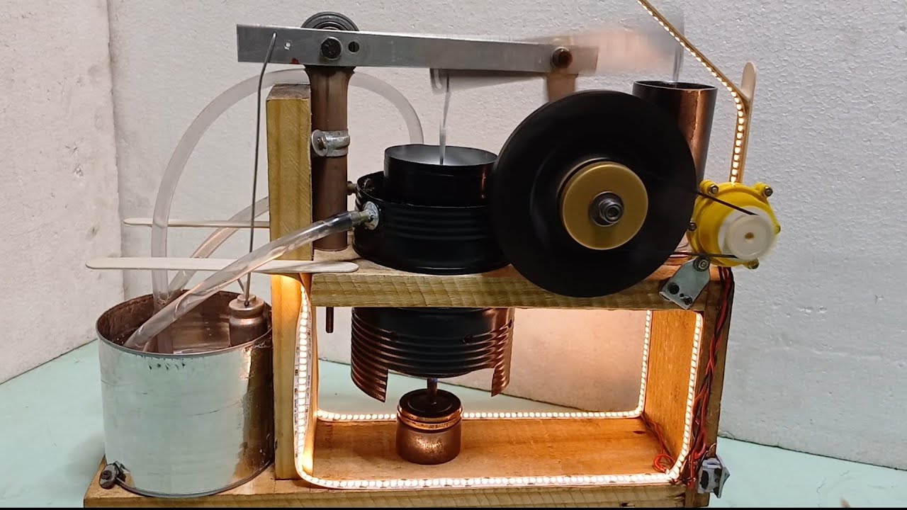 Motor Stirling # com muito torque 