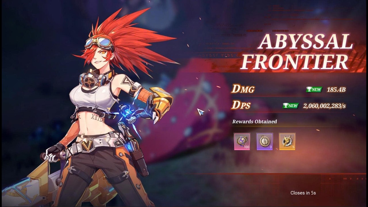 Gunner - 185.4B Abyssal Frontier with new Weapon lv70  - Crystal of Atlan