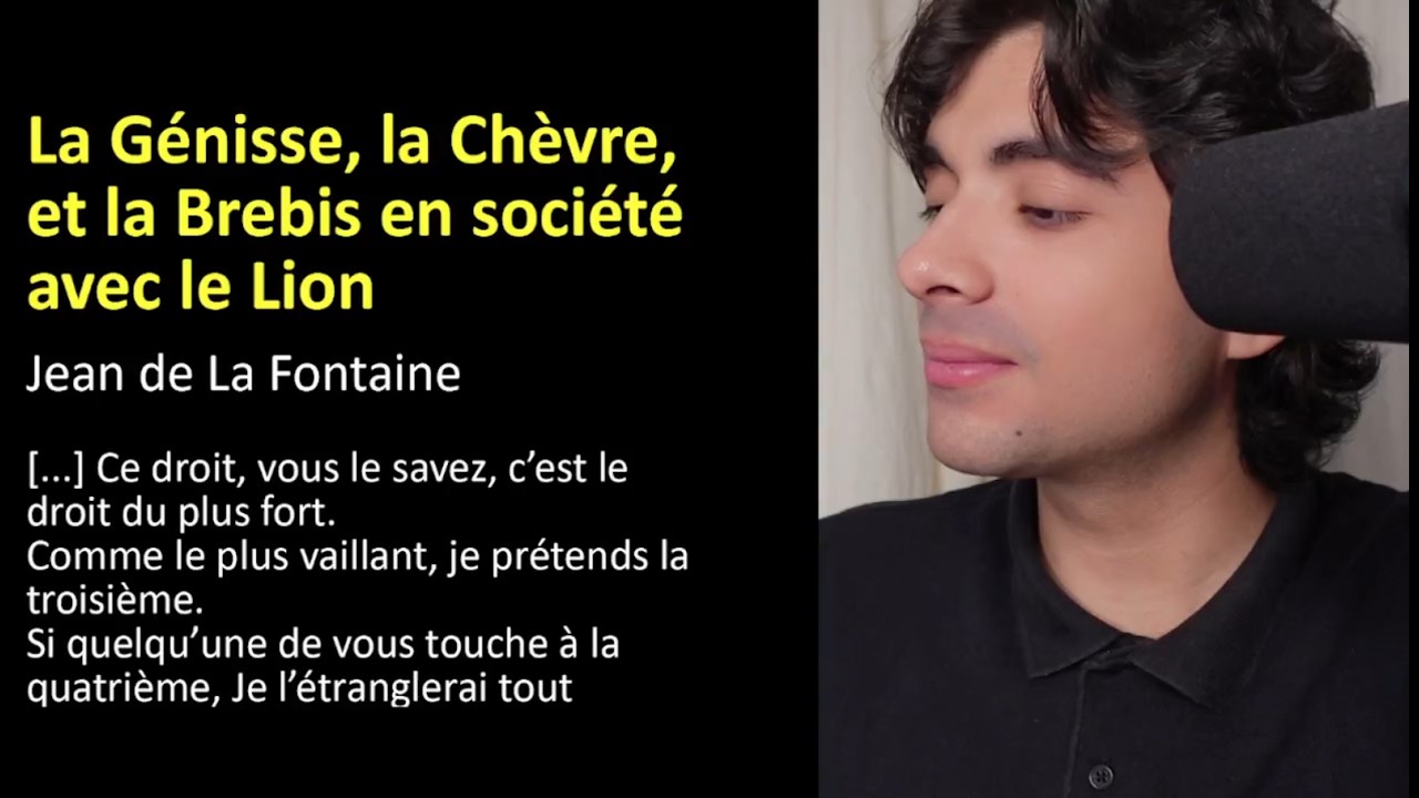 Francês do zero | La Génisse, la Chèvre, et la Brebis en société avec le Lion