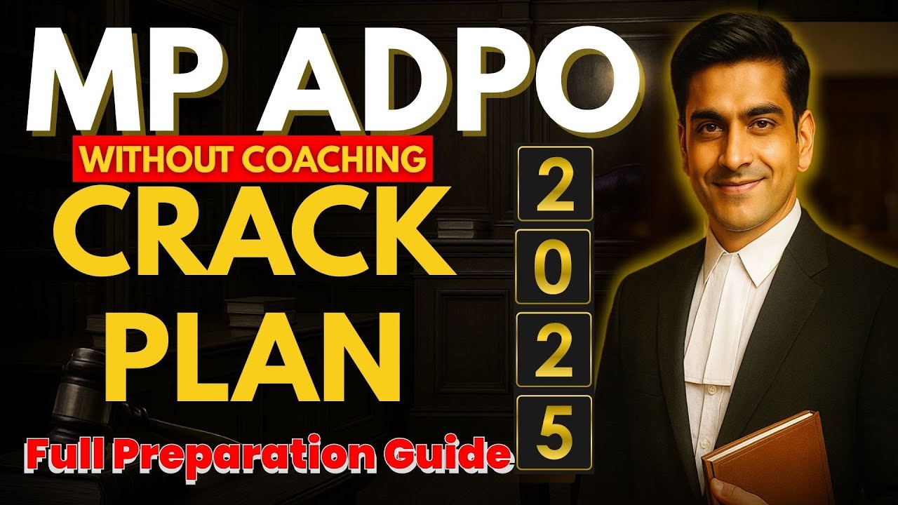 How to Prepare MP ADPO 2025 26 Full Strategy Without Coaching| MP Apdo preparation 