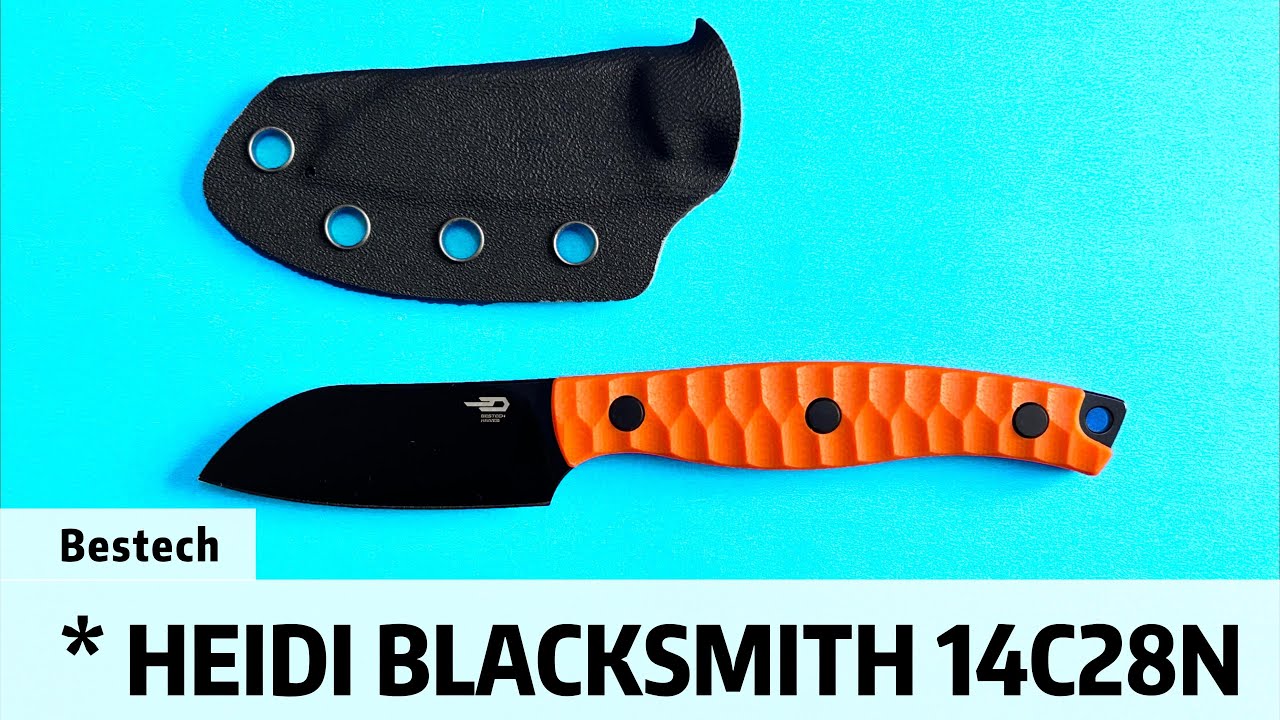 Bestech HEIDI BLACKSMITH#3 14C28N Blade G10 Handle Fixed Blade Knife#edcknife #edc