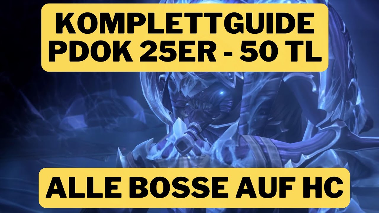KOMPLETTGUIDE 25er PDOK 5/5 HC - 50 Trys übrig - DEUTSCH/GERMAN